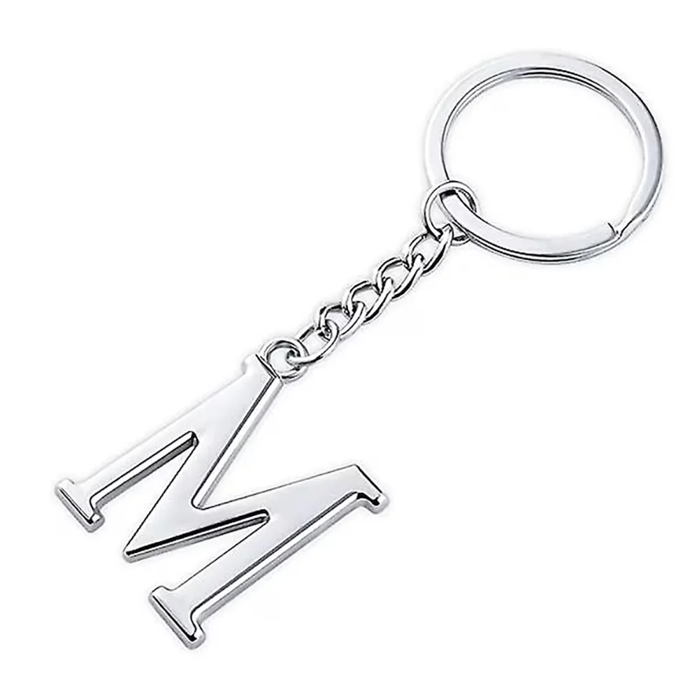 Personalized Stainless Steel Metal Classic Capital Letter Keychain,Exquisite Keychain Accessories,ACommemorative Gift For Friend