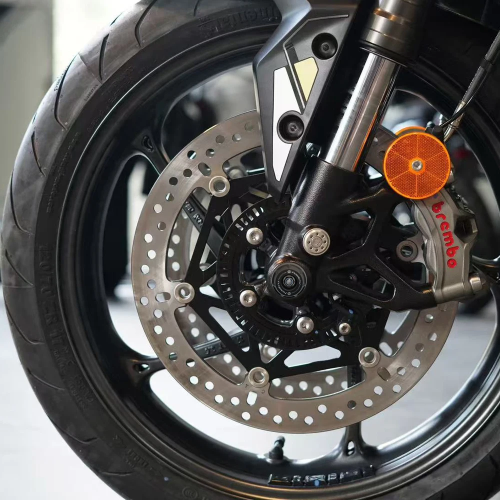 

Motorcycle Wheel Spindle Protection Axle Cover Set for Triumph Trident / Tiger Sport 660 2021-2026