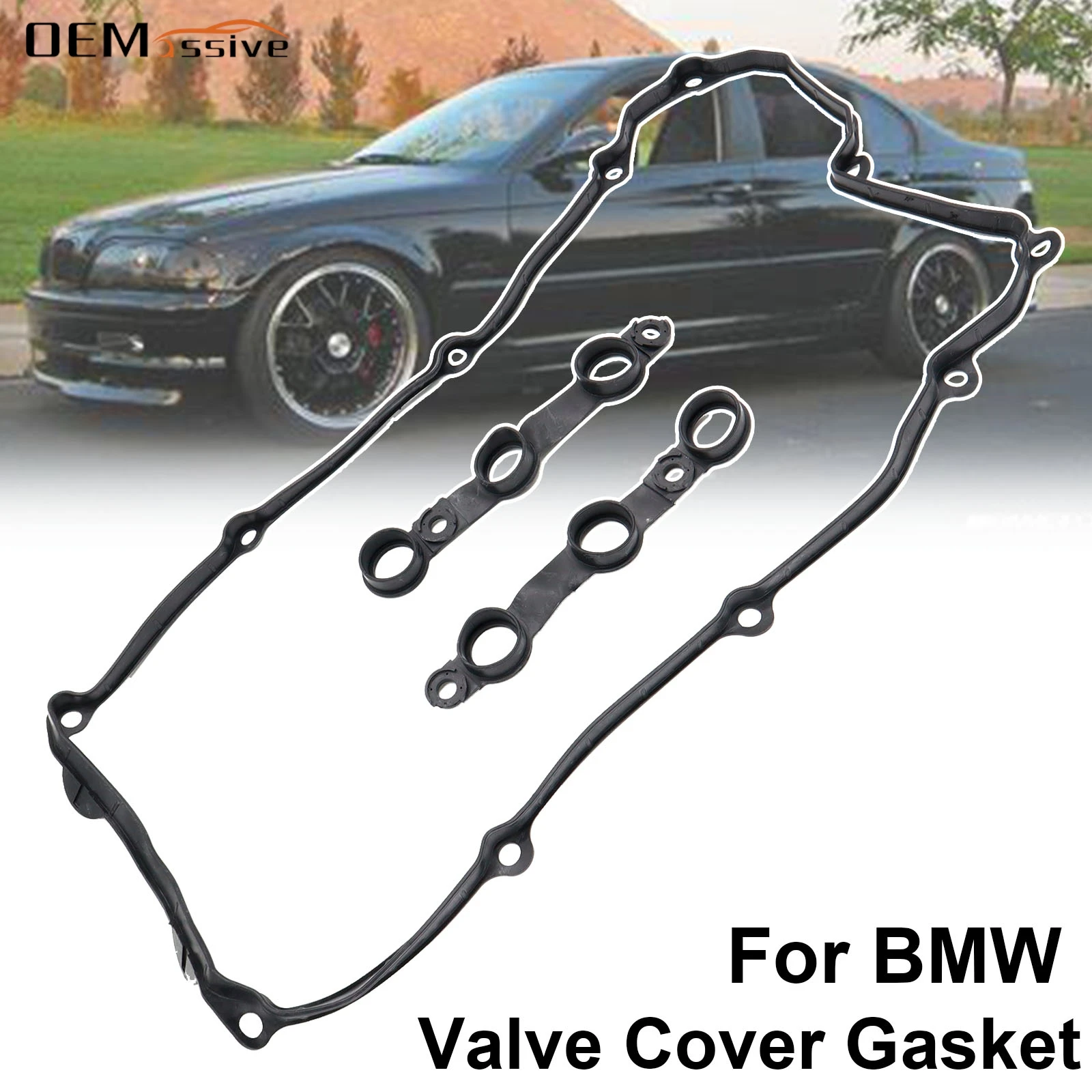 For BMW 3 Compact Touring Coupe 323i 328i 528i M3 Z3 528I 728i E36 E39 2.5L 2.8L 1995-2001 Engine Valve Cover Gasket 11129070532