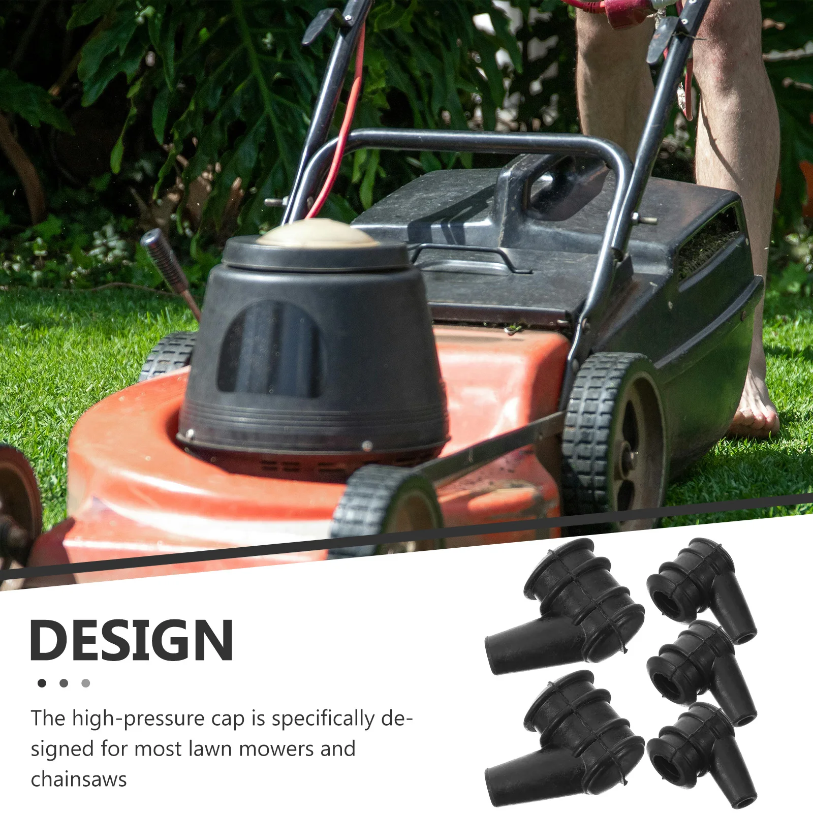 

5pcs Oil Pump Cap For Lawn Mower Chainsaw High Pressure Cover Durable Engine Replacement Accessory Fit Most Mowers Models