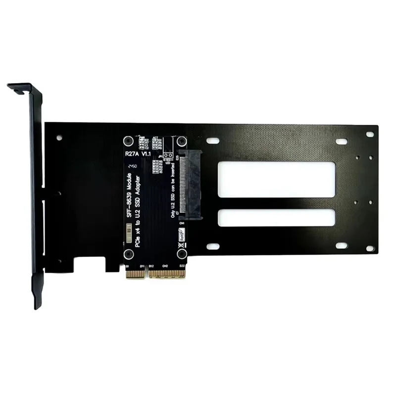 Advanced Pcie 5.0 X4 To U.2 (SFF-8639) SSD Hard Disk Adapter Card PCI Express Gen5.0 4X To U.2 SFF-8639 Hard Drive SSD Adapter
