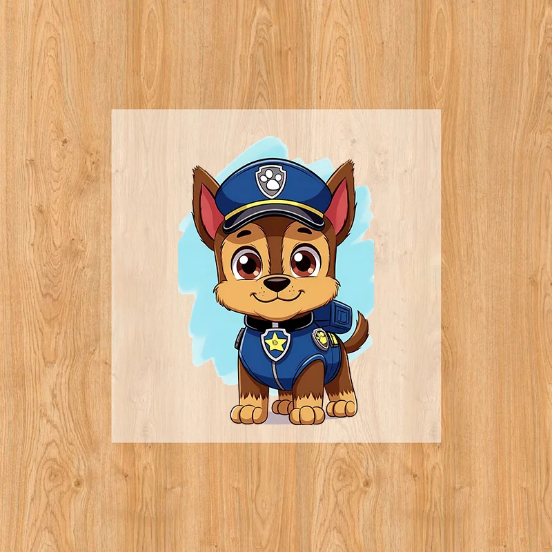 Paw Patrols Heat Transfer Sticker T-shirt Hats DIY Chase Skye Rubble Kawaii Patch Iron Transfer Hot Thermal Sticker Decal Gifts view 3