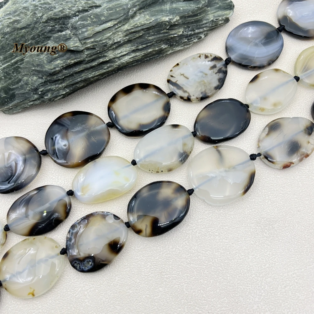 Freeform Large Natural Agates Stone Slice Pendant Beads For DIY Jewelry Making MY230489