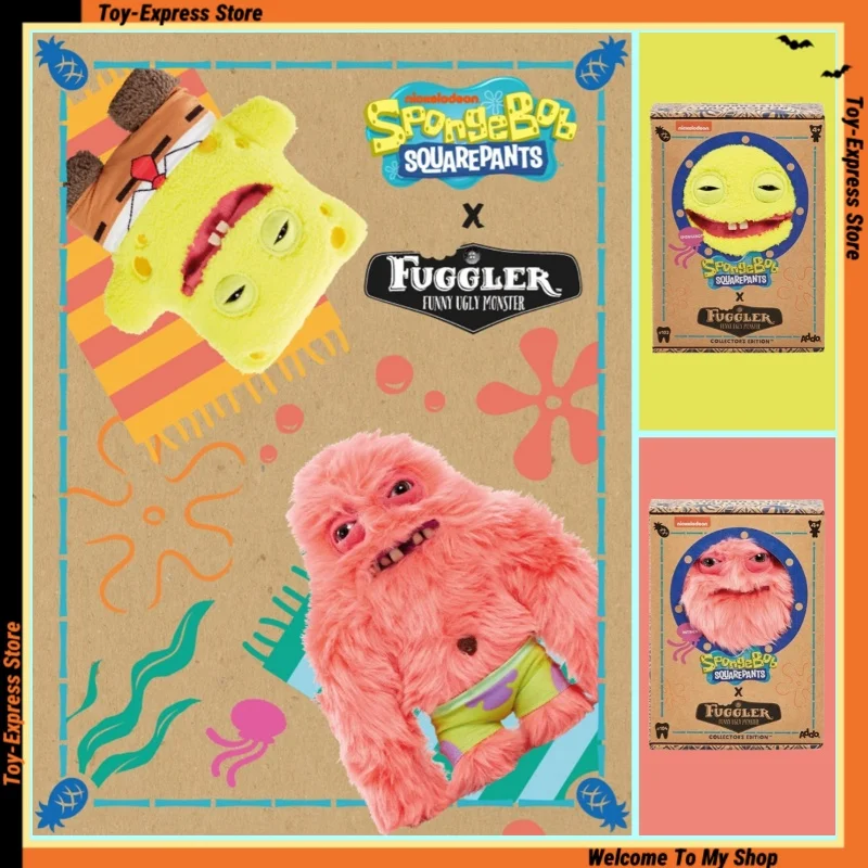

Fuggler Tooth Monster Plush Toys SpongeBob Patrick Star Cute Doll Funny Ugly Monsters Girl Kids Toys Anime Figures Children Gift