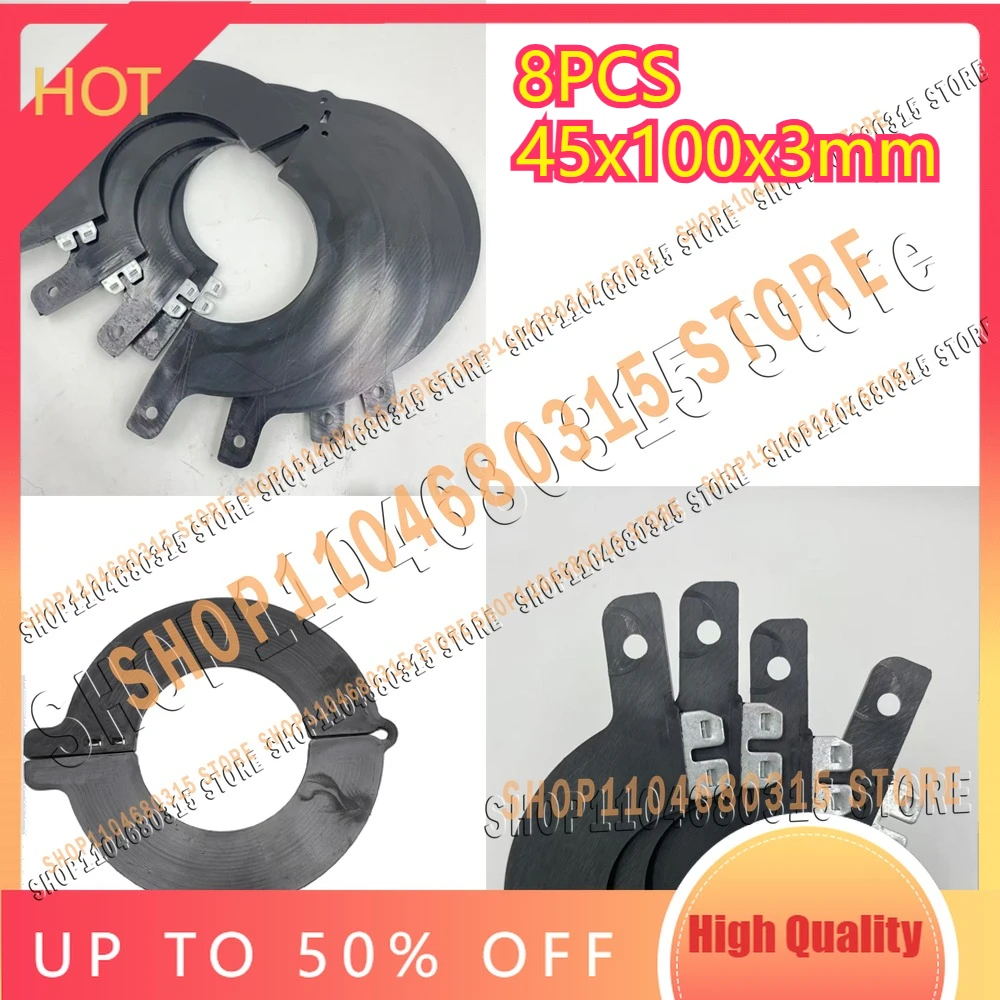 8PCS 45mm High Quality Excavator Bucket Pin Shim Kit Thickness 3mm Detachable for Mini Excavator Loader Skid Steer