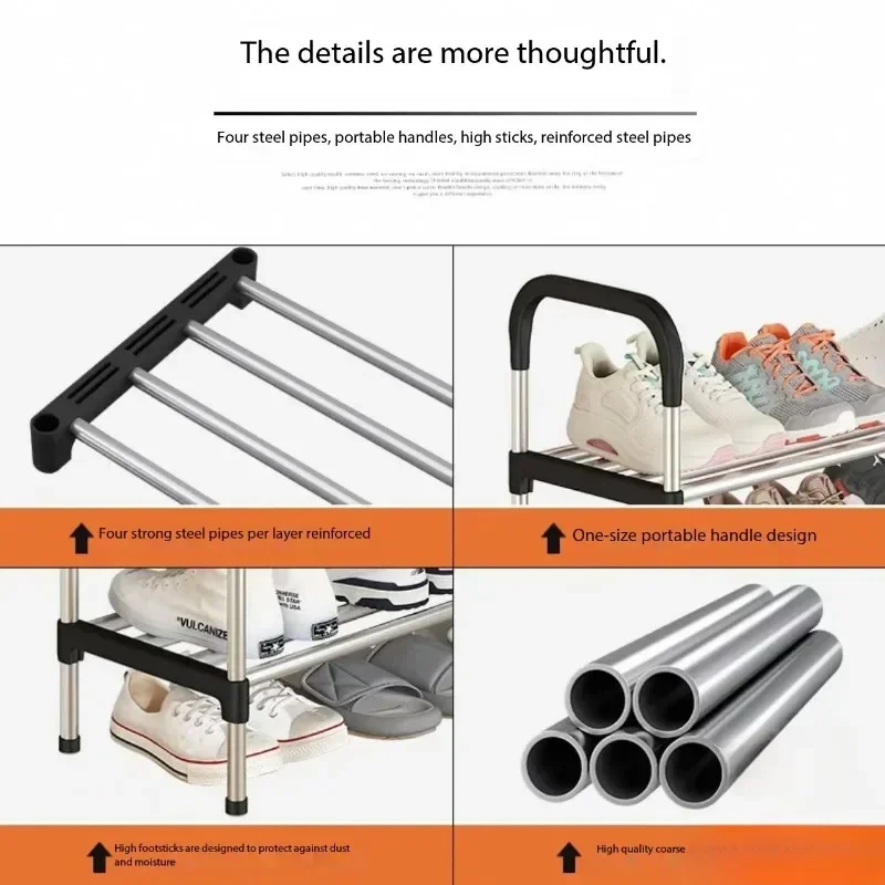 5-Tier Shoe Rack – Dust-Proof Shoe Cabinet, Space-Saving Storage for Living Room