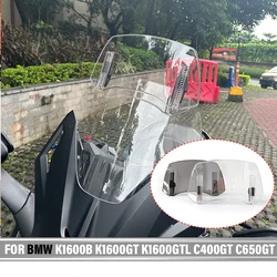 For BMW C400GT C650GT K1300GT K1600B K1600GT K1600GTL Motorcycle Windshield Extension Adjustable Spoiler Clamp-On Universal