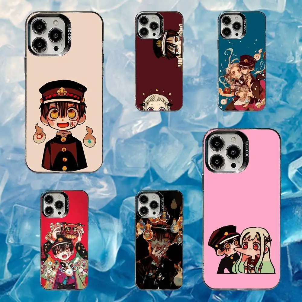 

H-Hanako kun Anime Phone Case For iPhone 16,15,14,13,12,11,Mini,Pro,SE,MAX White Matte Shockproof Cover