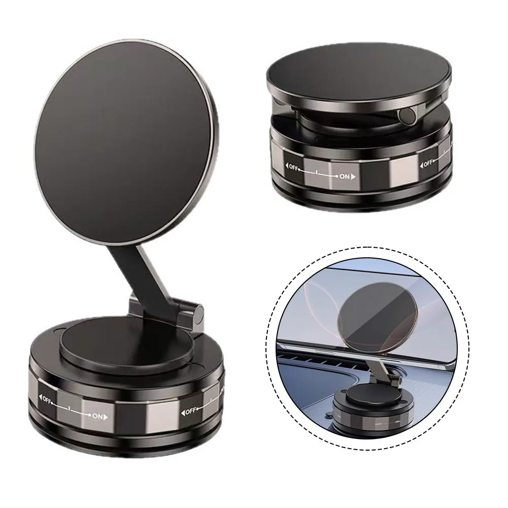 Suporte para carro conforme mostrado na imagem Suporte magnético para telefone para carro Alinhamento automático Suporte para telefone Operação com uma mão
