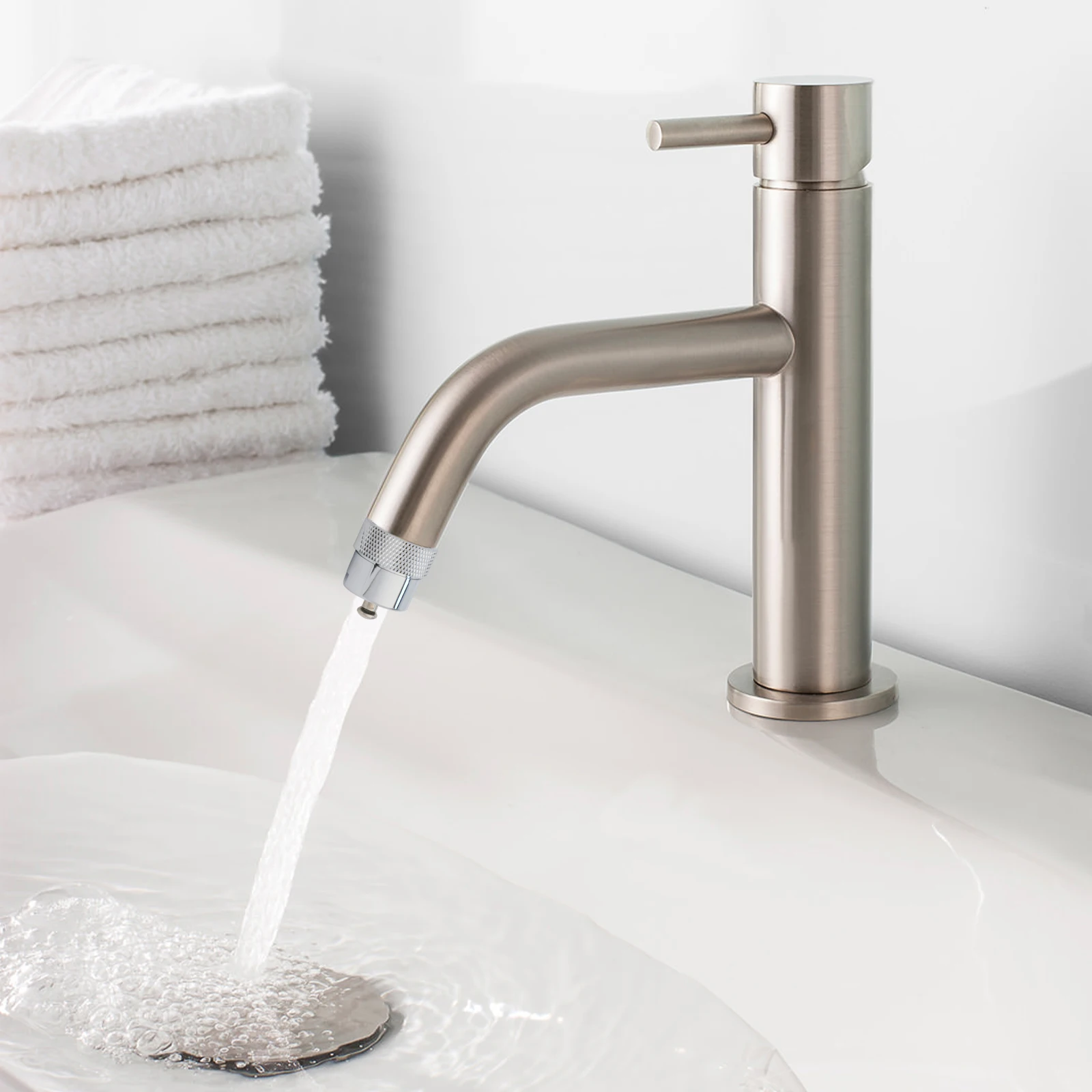 

Изысканный высококачественный практичный барботер с клапаном, 1 шт., управление, медь + пластик, аэратор для смесителя, кухонные смесители, насадка