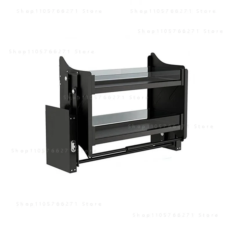 Kitchen Top Cabinet, Hanging Cabinet, Lift Basket, Drop-down Cabinet, Snack Seasoning Storage, Lift Basket