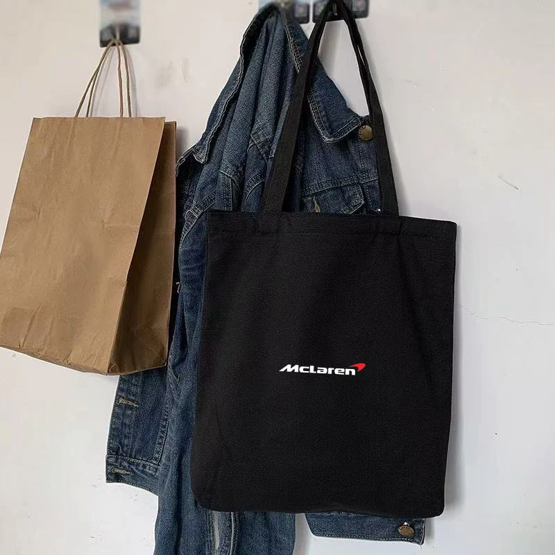 بسيطة عادية قماش يده الكتف حقيبة قماش قنب كتف واحد باليد حقيبة تسوق لماكلارين 540C 570S 570Gt 600lt #4