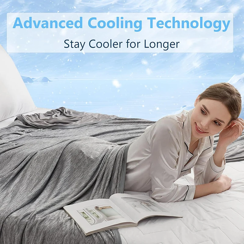 Luxury Soft Summer Cooling Blanket for Adults Breathable Air Conditioner Quilt Lightweight Sofa Bed Throws Blanket