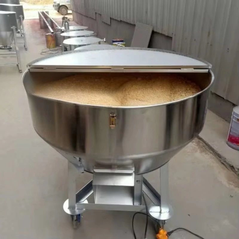 Multifunctional Flat Top Mixer for Seed Livestock Breeding Stainless Steel Dry and Wet Grain Blender