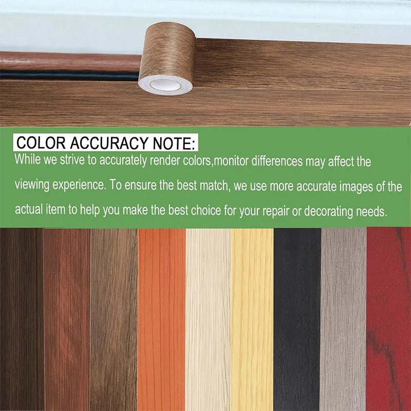 Wood Grain Skirting PVC Sticker Self-adhesive Removable Decorative Film Wallpaper Suitable For Wall Countertop Kitchen DIY