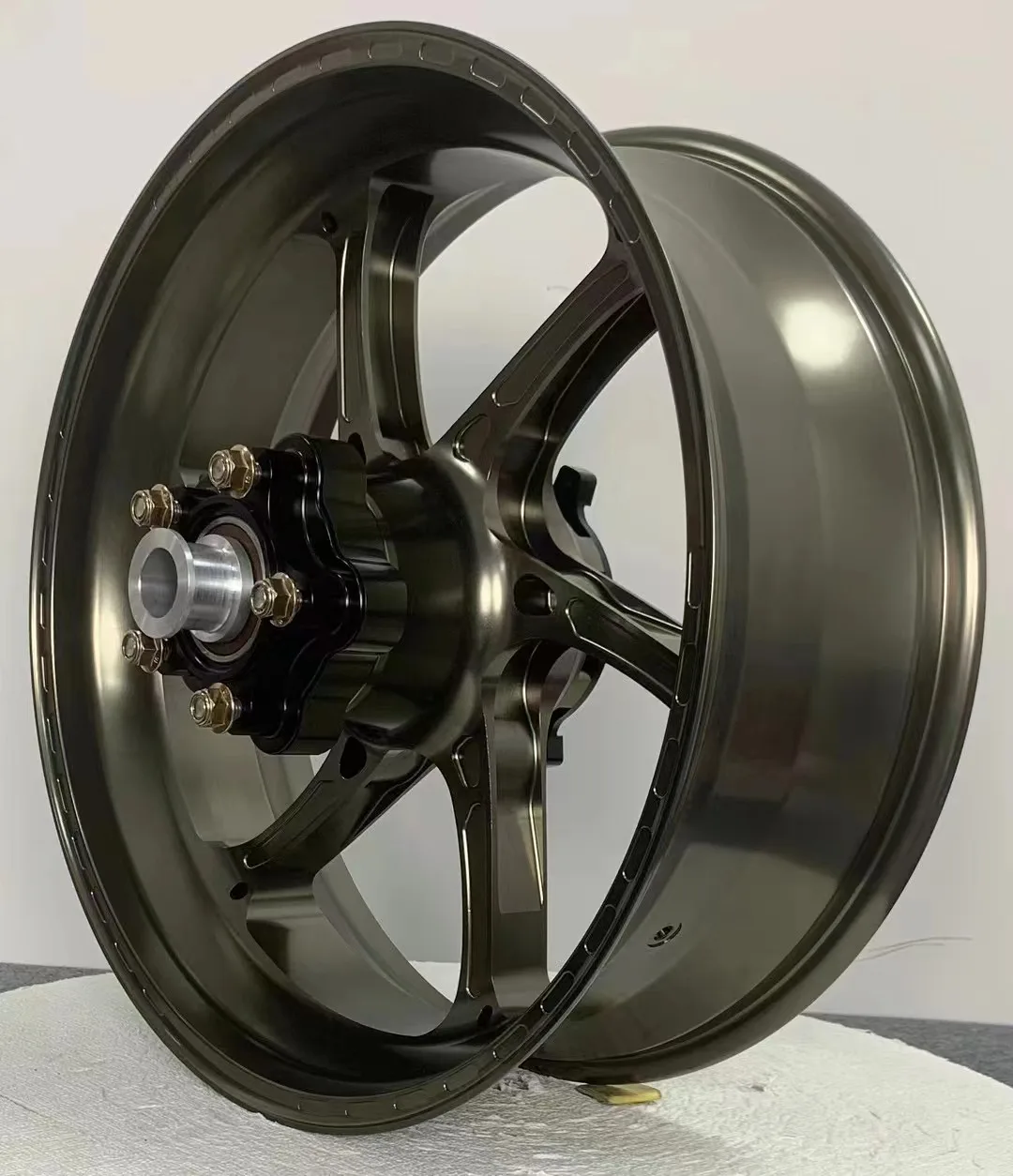 Forged Aluminum Alloy T6 6061 Wheels With Black Finish And Multi-Spoke Design Hub Wheel, Custom Modified Motorcycle Parts, CNC L