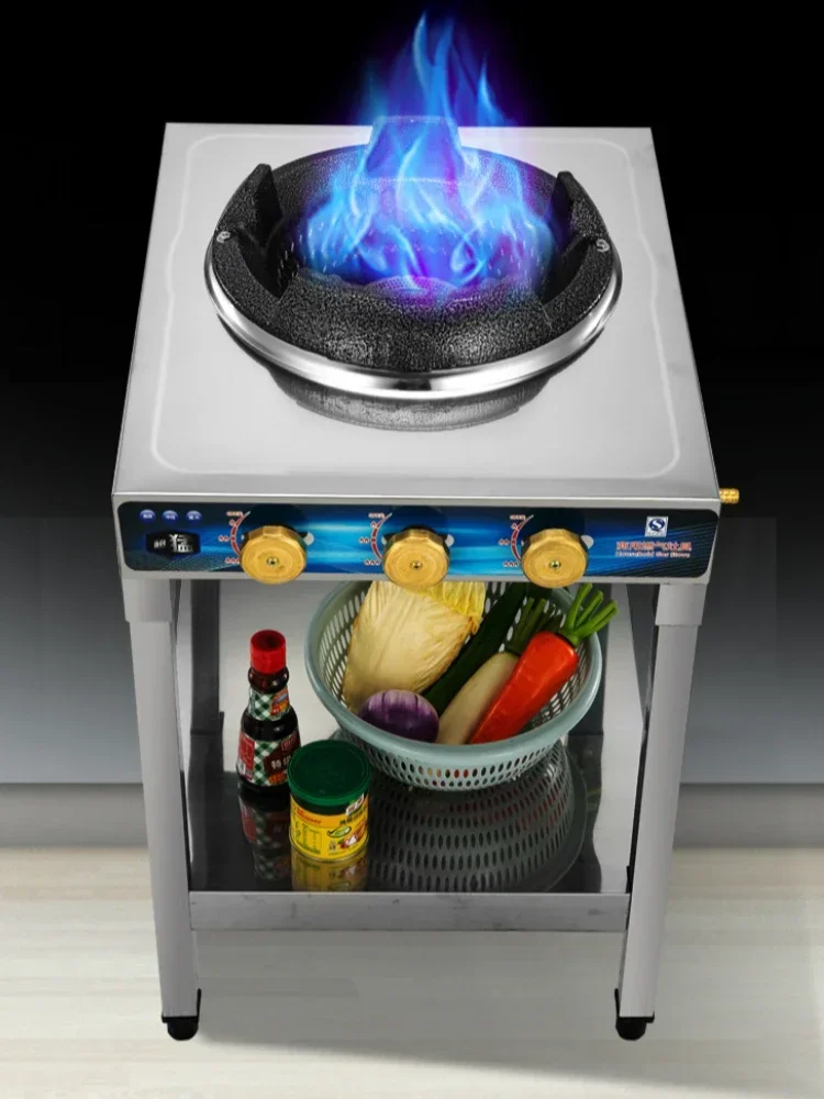 commercial New 40KW fierce fire stove single stove medium and high pressure frying stove  mute energy-saving