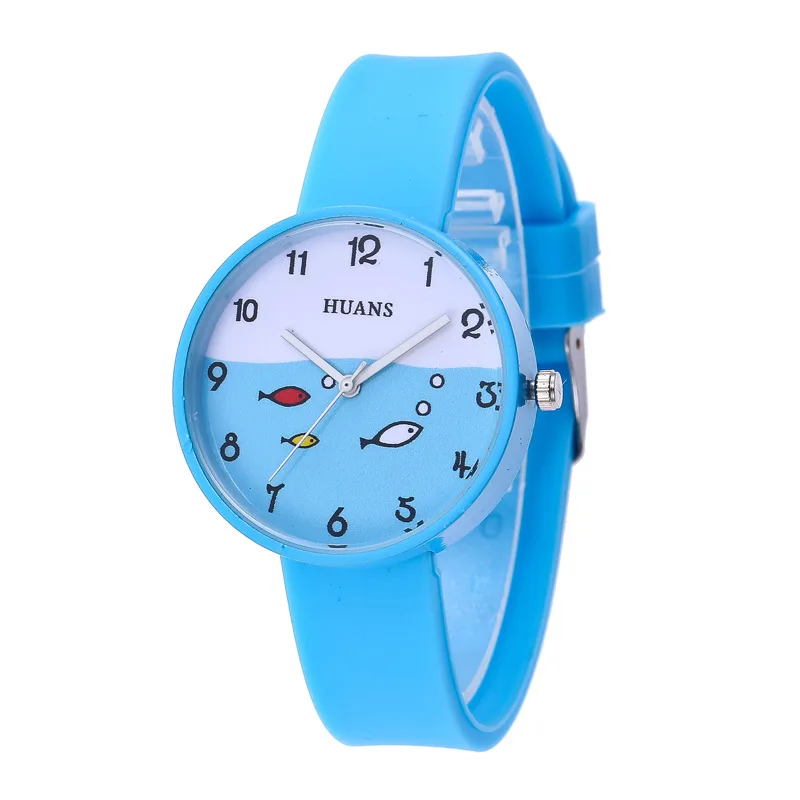 2025 Fashion Simple Women for Kids Girls Boys Gifts Silicone Strap Student Children Analog Quartz Wrist Watches Reloj Niño