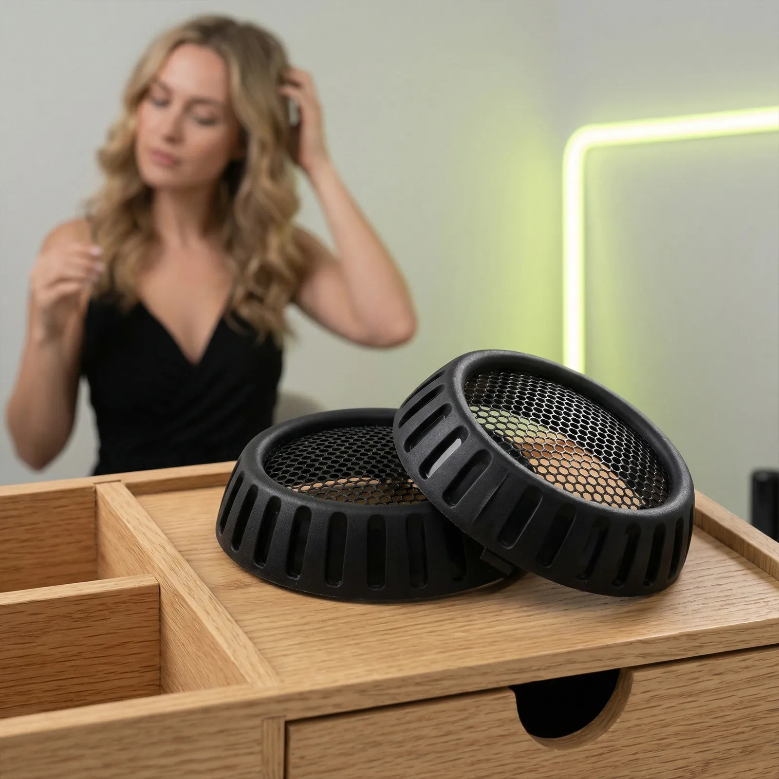 3Pcs Hair Dryer Back Cover Replacement Sturdy Mesh Rear Grille Cap for Hair Blower Filter Screen Dust Protection Round