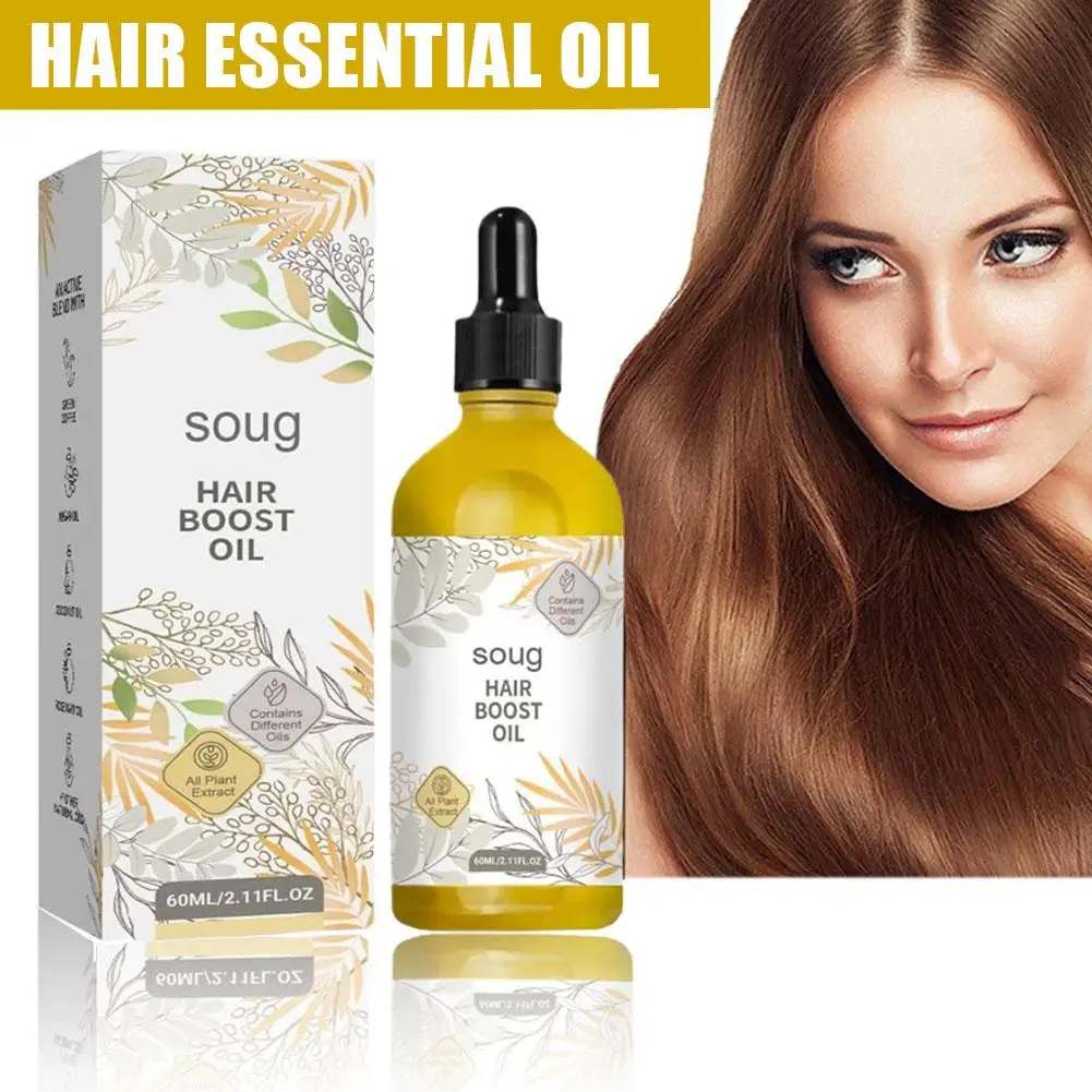 60ml Natural Oil Densely Repairing Damaged Oil Moisturizing Smooth And Loss Hair Nourishing Oil r Essential Ant F7C9