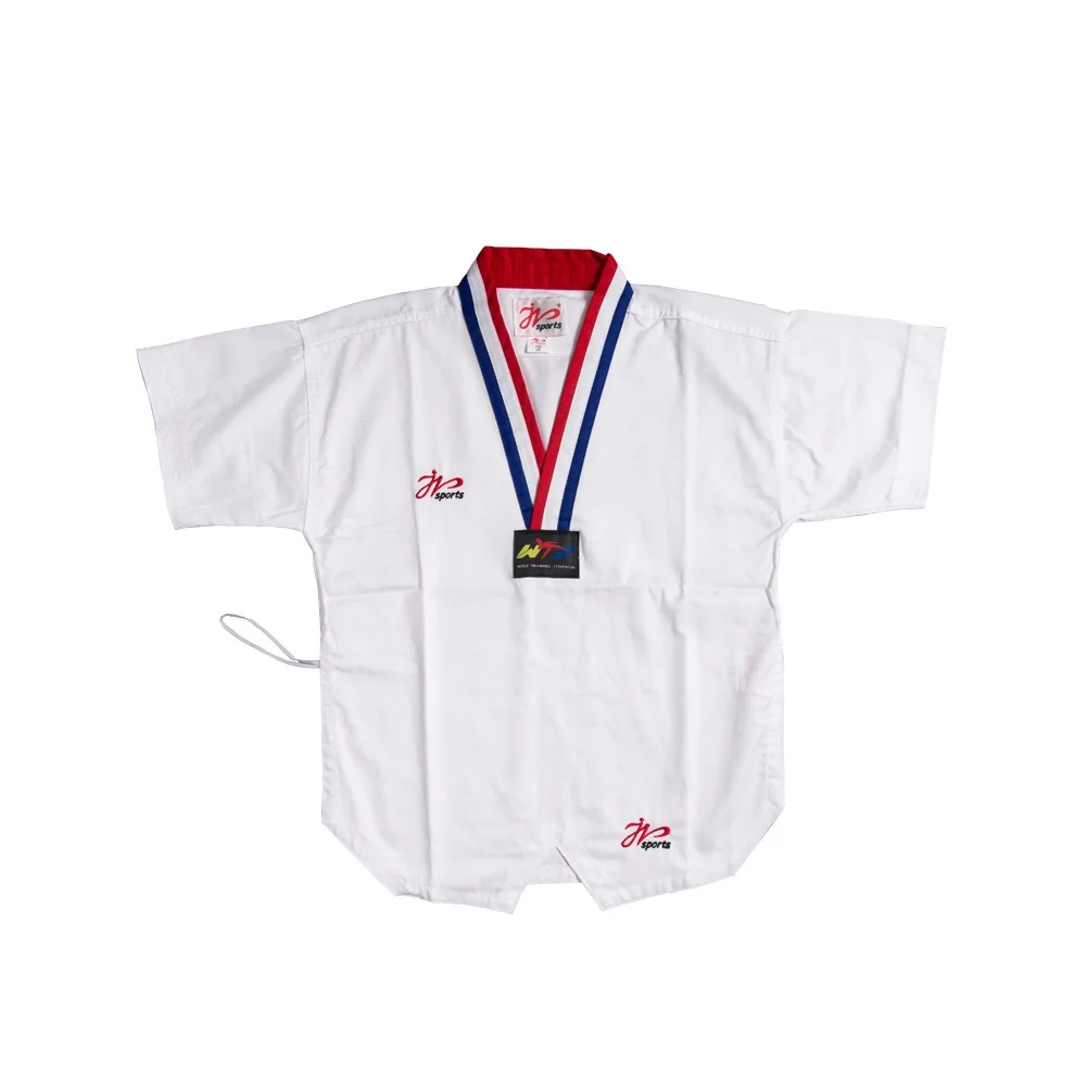 Original Kids Taekwondo Summer Short Sleeve Shorts Uniform Dobok Gi TKD WTF Multi Coloured V Neck