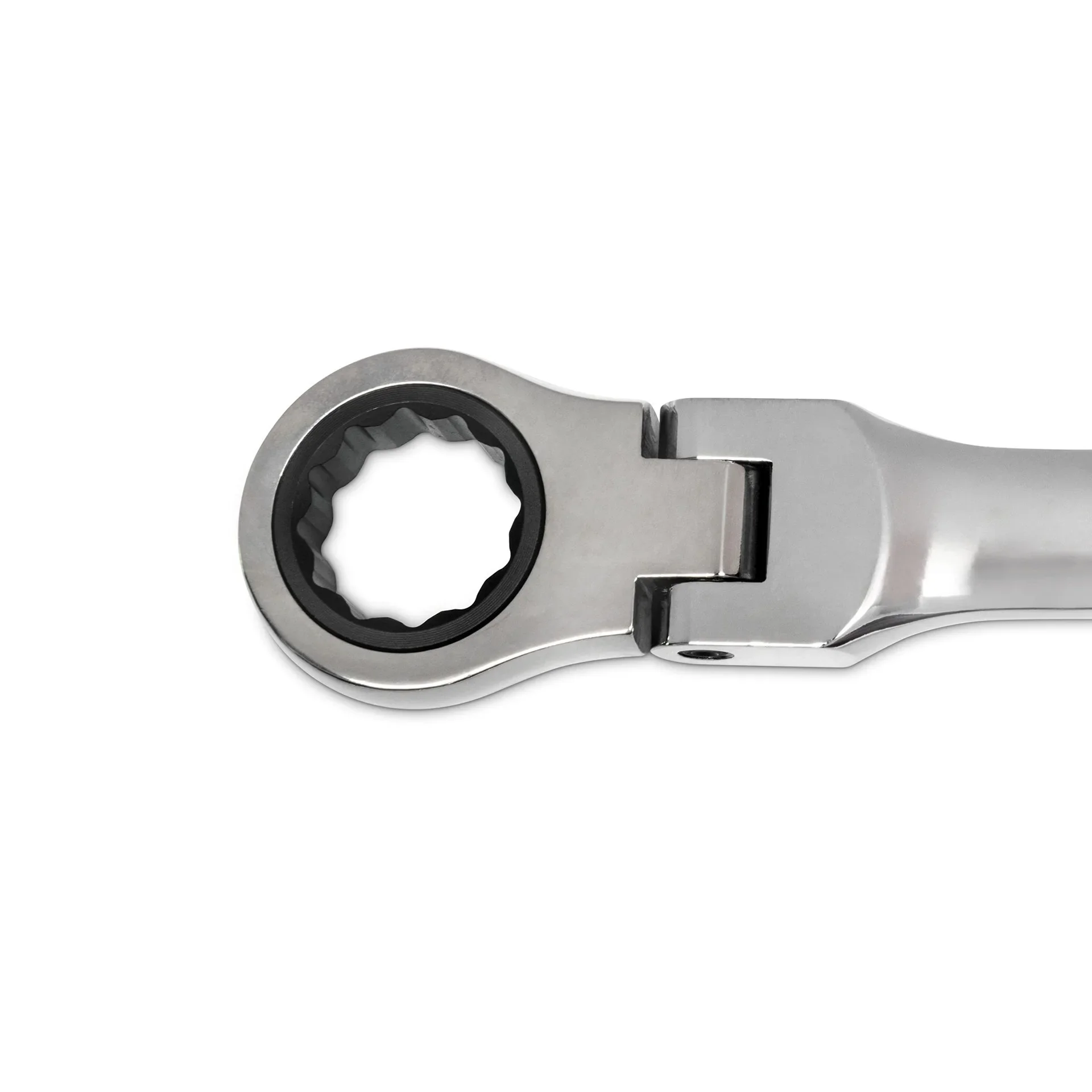 Llave corta de trinquete con cabeza pivotante Flexible, herramienta de mano métrica de garaje de 6mm-19mm para reparación de automóviles y el hogar,