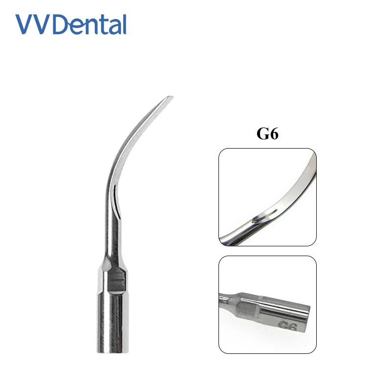 VVDental Ultrasonic Scaler Tip G6 Fit for EMS WOODPECKER UDS Endodontics Periodontics Endodontics Endo Scaling Tips G-Series