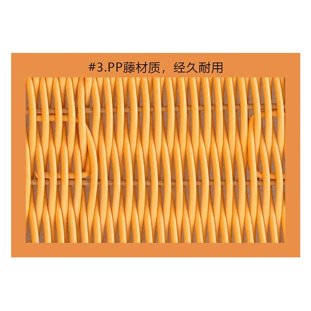 

Оранжевая плетеная корзина для хранения в форме моркови, пластиковая плетеная корзина, корзина для демонстрации поделок, органайзер, контейнер для хлеба и мелочей