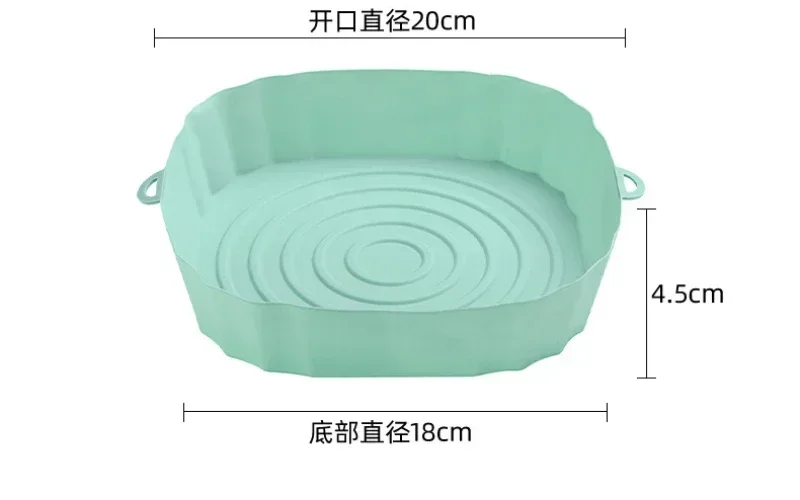 Grilles en silicone pour friteuse à air carrée, outil de cuisson de gâteaux, polymères spéciaux, accessoire de cuisine domestique, qualité