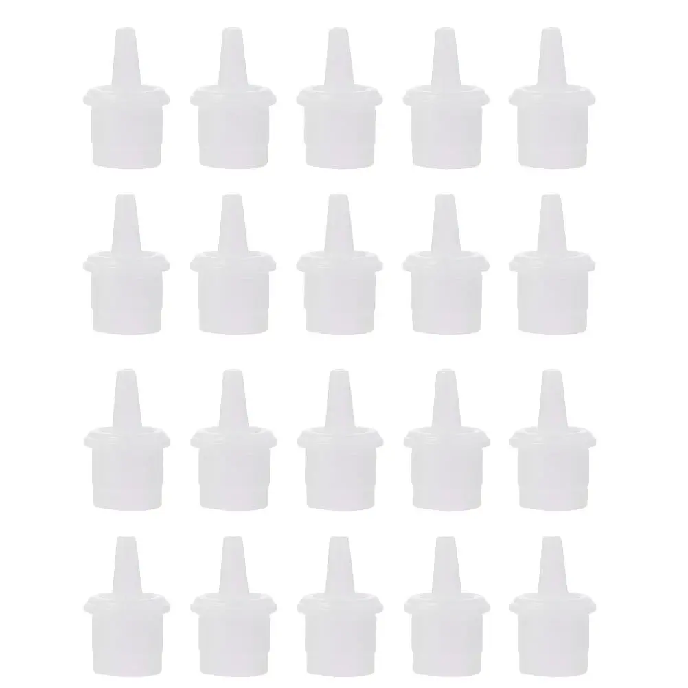 

50Pcs Plastic Eyelash Glue Bottle Plugs Leakproof Replacement Tips for Glue Container Mouths Precision Application Extension
