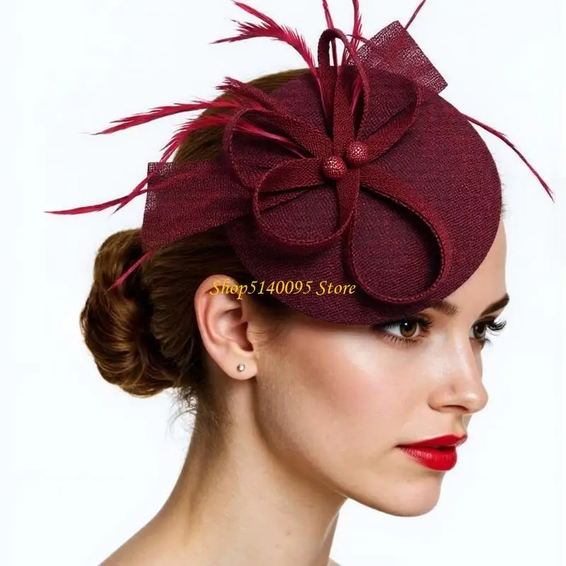 

DXAE Vintage Headwear Elegant Fascinator Lightweight And Comfortable Hair Acccesories For Weddings And Social Gatherings