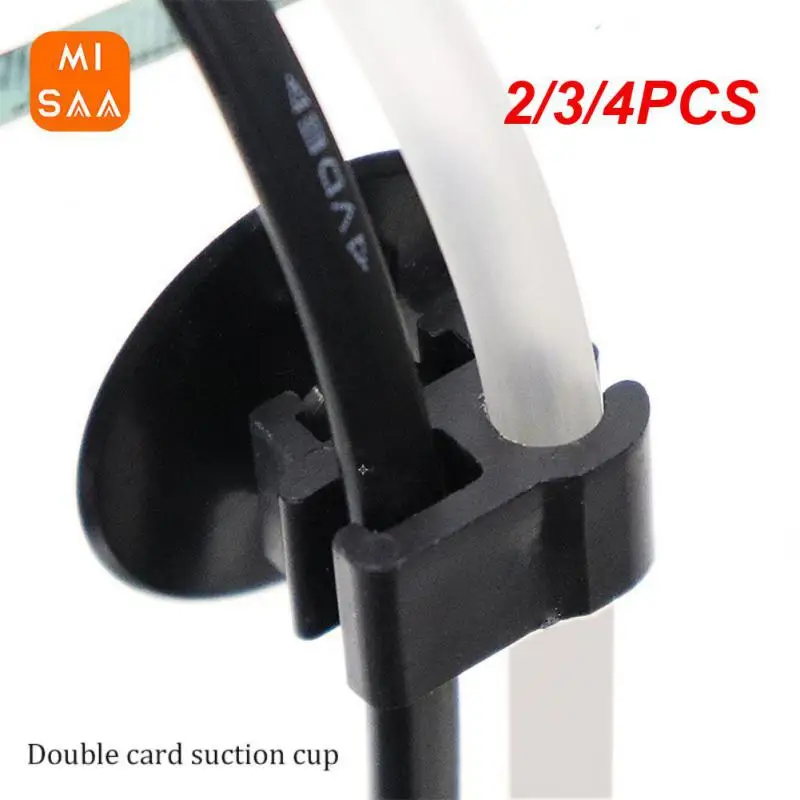 2/3/4PCS Fish Tank Oxygen Tube Hose Pump Power Cord Buckle Fixing Clamps Holder Power Line Buckle 3 Size Black White