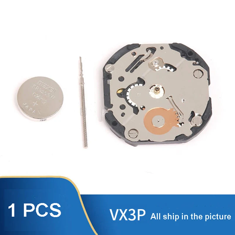 

Original Japanese VX3NE Movement VX3N Quartz Movement 6Hands 6/9/12 Watch Movement Accessories