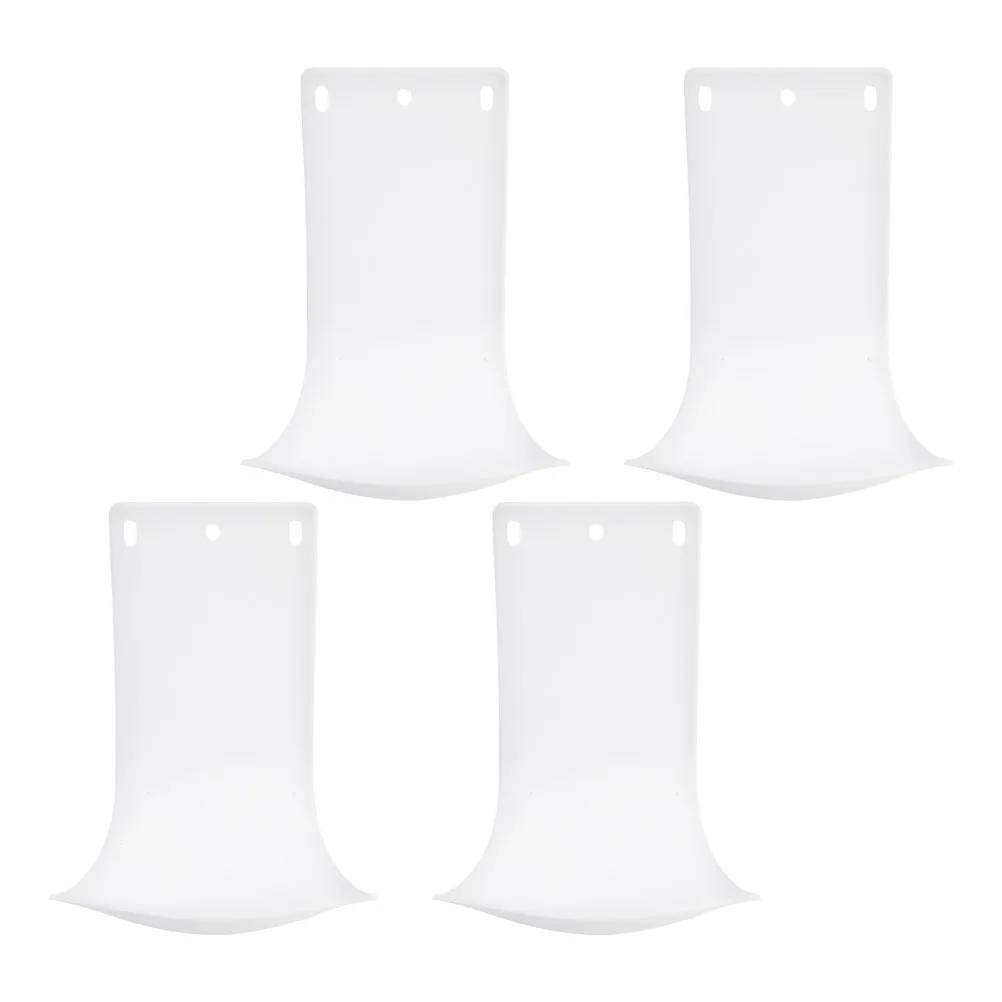 Dispensador de jabón, bandeja antispray, receptor de goteo de manos para baño, montaje en pared del cuerpo, Abs, 4 Uds.