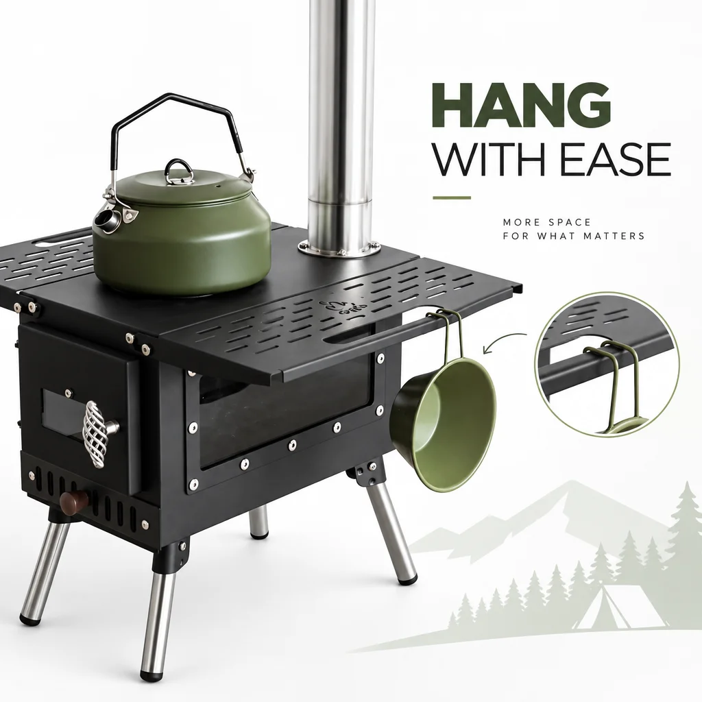 Outdoor Cooking Camping Picnic Beach Portable Fire Stove 10 kg Large Outdoor Wood-Burning Stove Outdoor Heater
