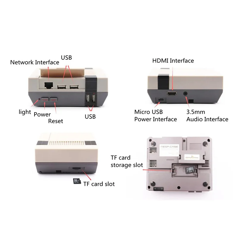 Raspberry Pi 2/3/B+Shell Retrolag NESPi Case Retro Shell