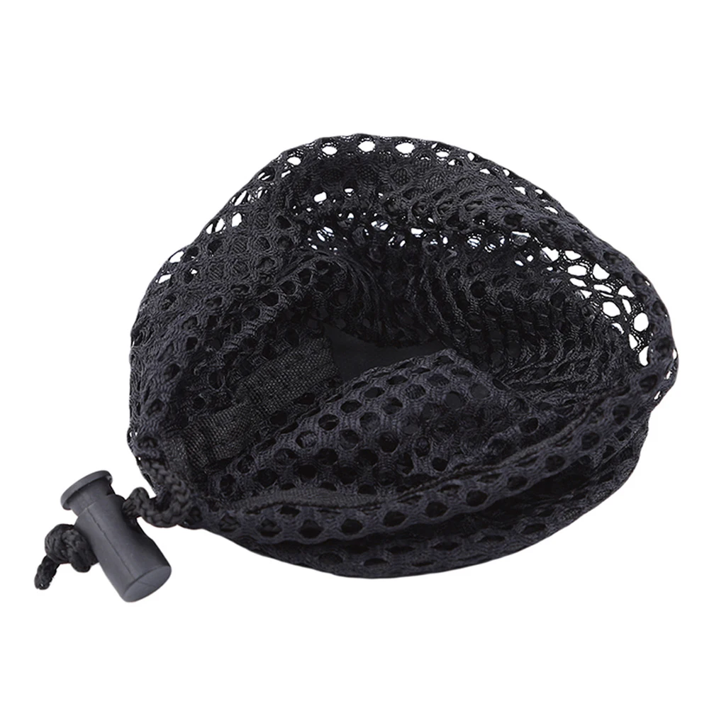 Tennis Golf Accessories Sports Mesh Net Black Nylon Carrying Bag Drawstring Pouch Golf Mesh Bag Golf Storege Bag Golf Ball Bags