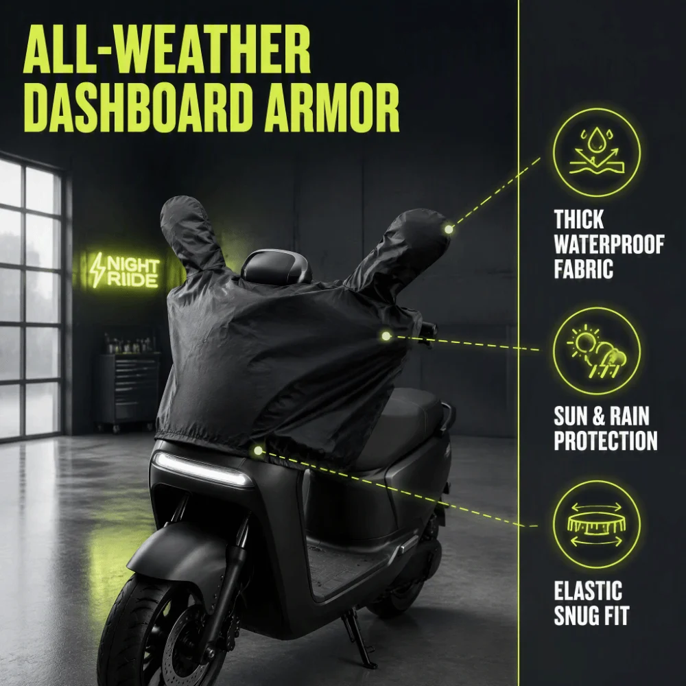 Waterproof Motorcycle Front Fairing Cover Weather Resistant Lightweight Electric Scooter Head Shield Protector Long Lasting