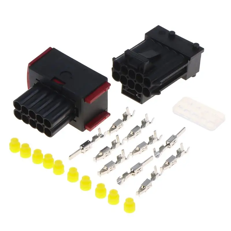 Automotive Headlight Assembly Plug Kit: 1Set 1-962352-1/1-967240-1 Female/Male DJ7102K-3.5-11/21
