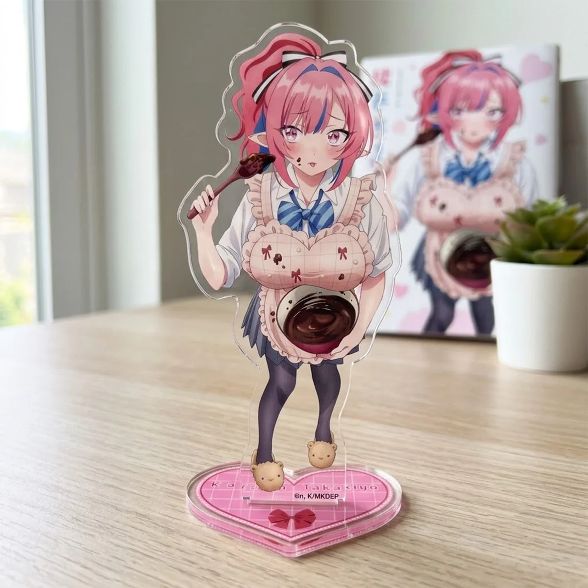 Anime Mistress Kanan 15cm Movable Acrylic Stand Kan Mia Valentine Gift Office Display Tray Girl Anime Decor keychain