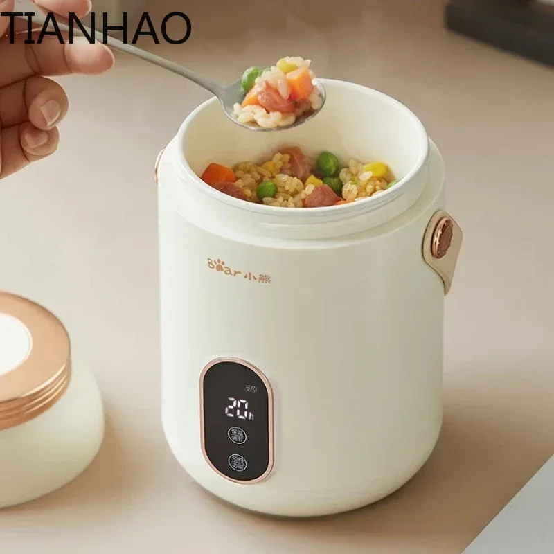 Electric Caldron Portable Small Electric Pot Steaming Boiling Stewing Pot Fantastic Congee Cooker Porridge Baby Food Supplement