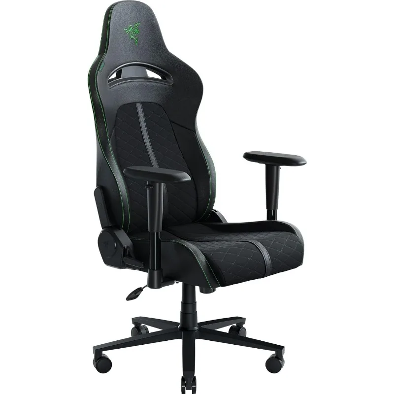 

Essential Gaming Chair: All-Day Comfort - Built-in Lumbar Arch-Optimized Cushion Density - Dual-Textured, Eco-Friendly Synthetic