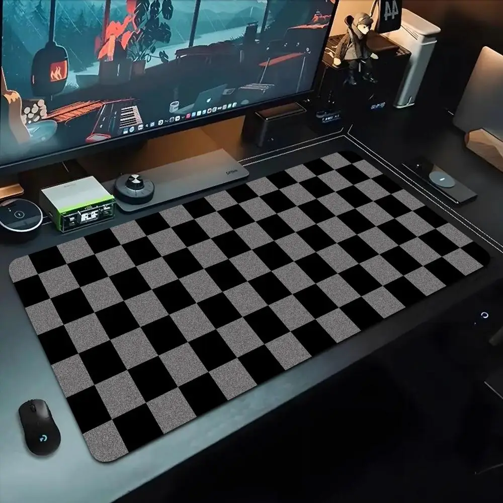 

square grid Mouse Pad 500X1000 mm Large Gaming Mousepad Gamer XL Rubber Otaku Keyboard Pad Laptop Desk Mat