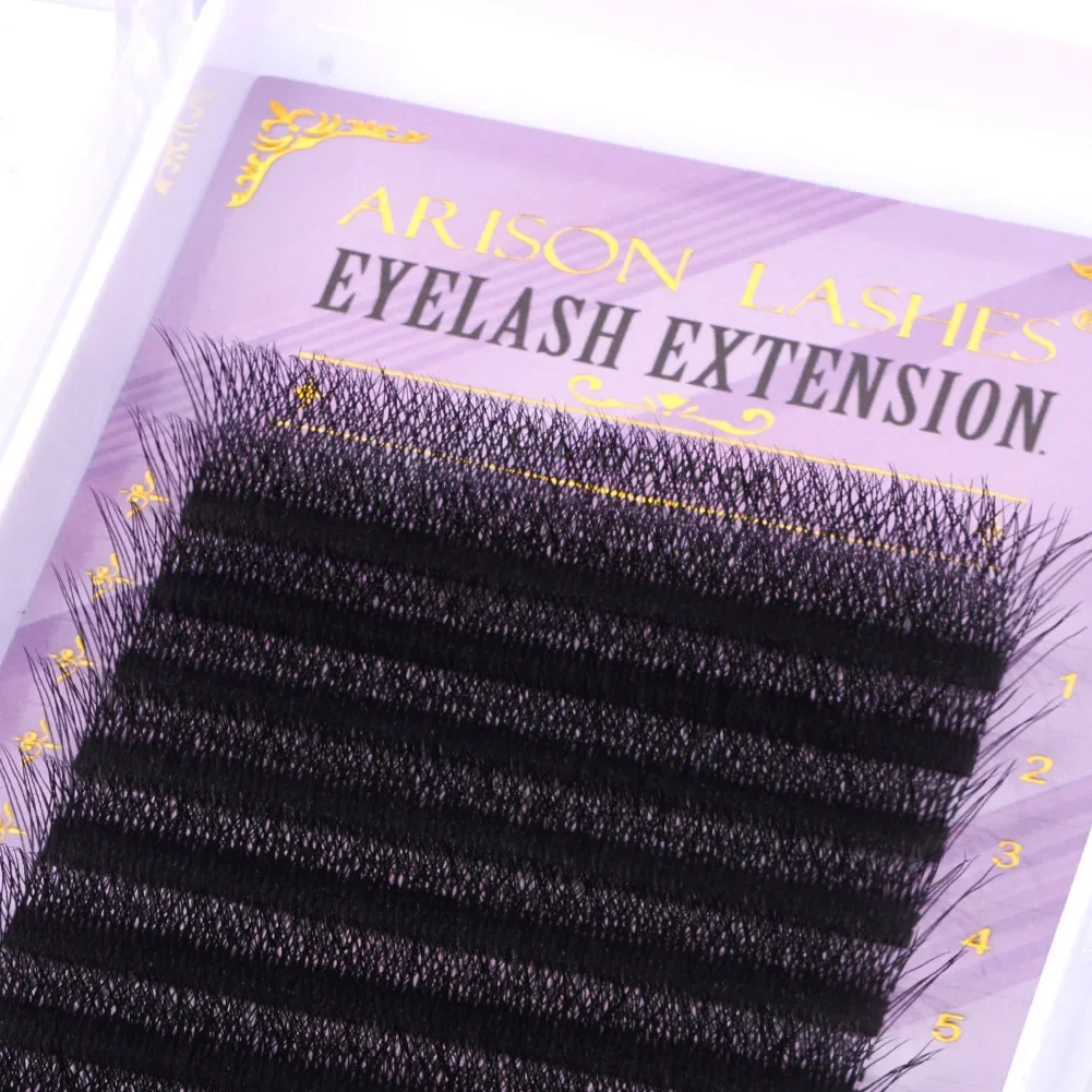 ARISON New 5D W Lashes Cilios Brasileiro y Soft Volume Eyelashes W Shape Volume Eyelash Extension For Wholasale Dropshiping