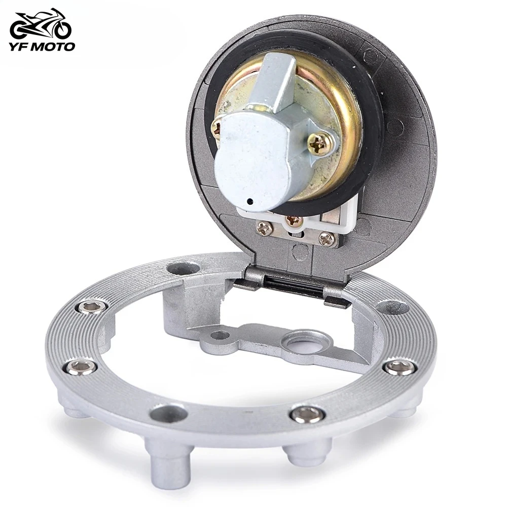 دراجة نارية خزان الوقود غطاء تغليف مع مفتاح لياماها YZF R1 R750 الرعد القط TDM850 XJ600 900 تحويل FZR600 نشأة #4