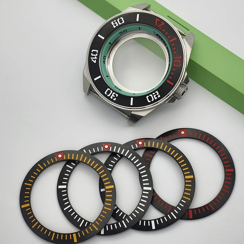 NH35 Case King Samurai 44MM Case Transparent Back Cover For NH35 NH36 7S 4R Automatic Movement 28.5mm Dial Samurai Case