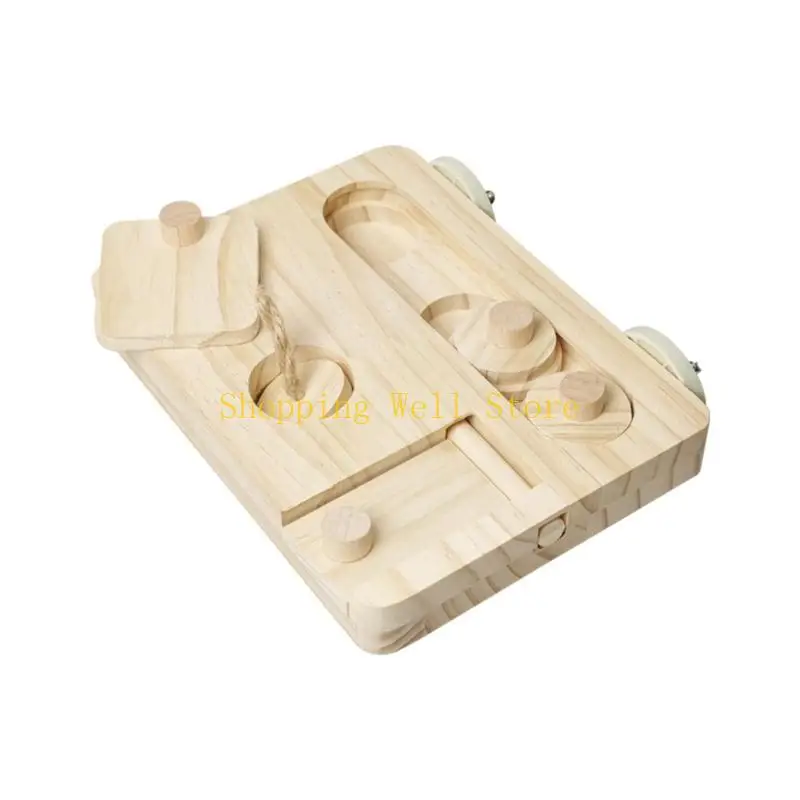 

KX4B Станция кормления попугаев Платформа для прыжков для скалолазания Натуральная деревянная конструкция Окунь