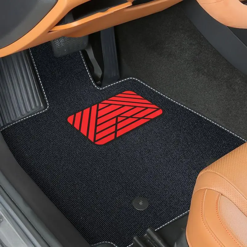 Car Main Driver Heel Pad Auto Brake Foot Pedal Floor Mat Anti-slip Wear-resistant PVC Footrest Plate Heel Pad For Car Driving