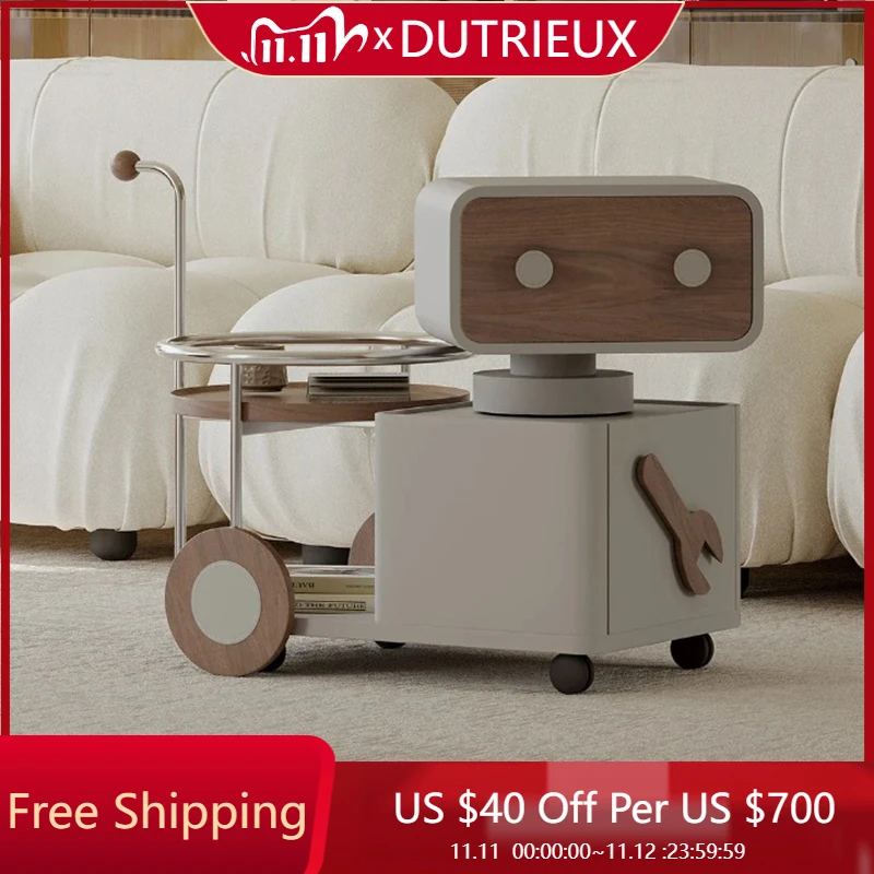 

Organizer Modular Night Table Luxury Beauty Elegant Portable Nightstand Storage Modern Mesa De Noche Lounge Suite Furniture