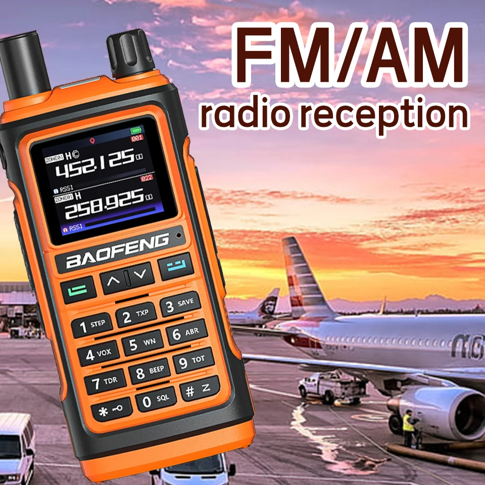 BAOFENG UV-17 PRO Walkie Talkie AM Type C Charging UV17PRO Ham Portable  Two Way Radio 999CH Long Range FM Hunting Six Band